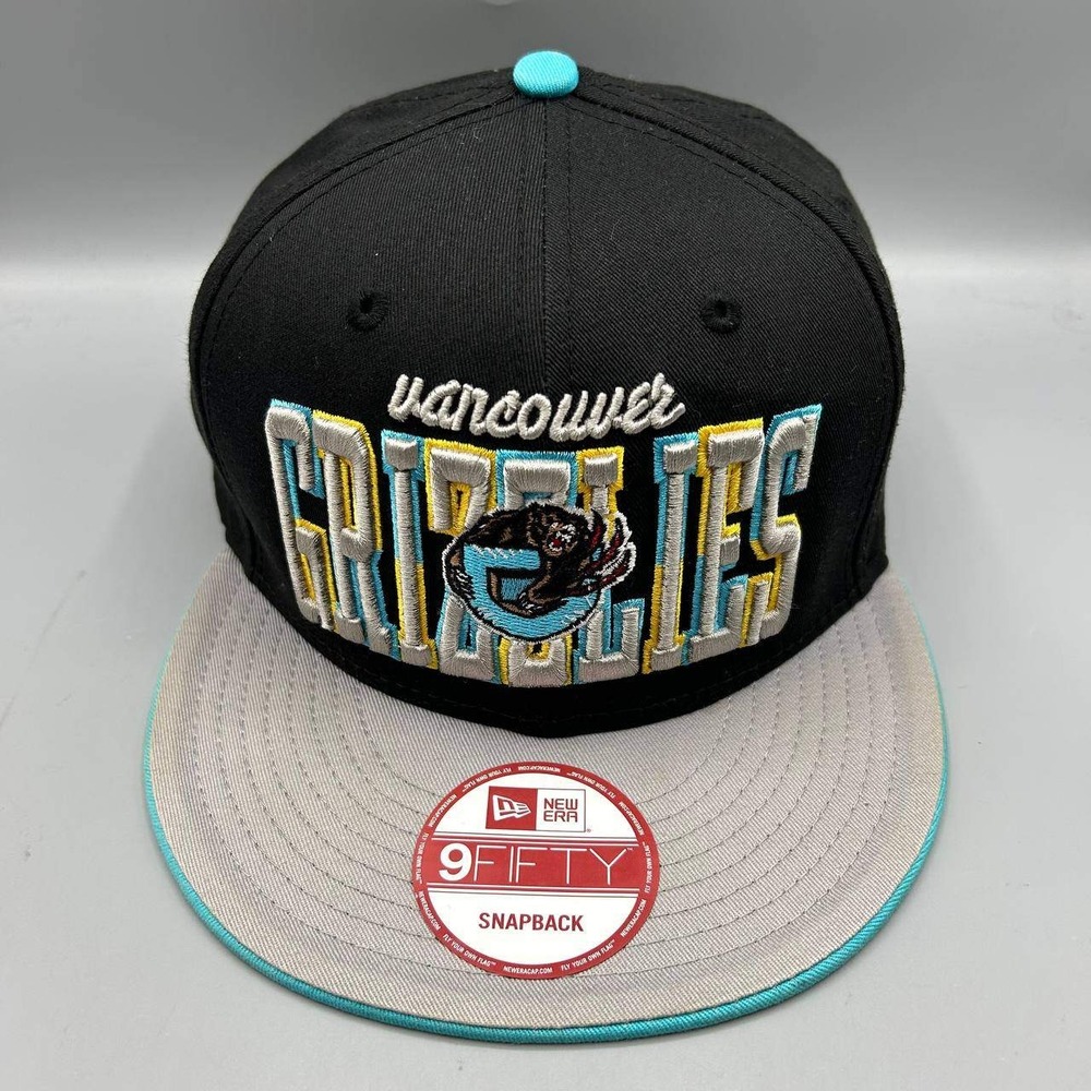 Vancouver Grizzlies NBA Hat Men Black 9Fifty New Era Snap Back Cap Cotton HWC